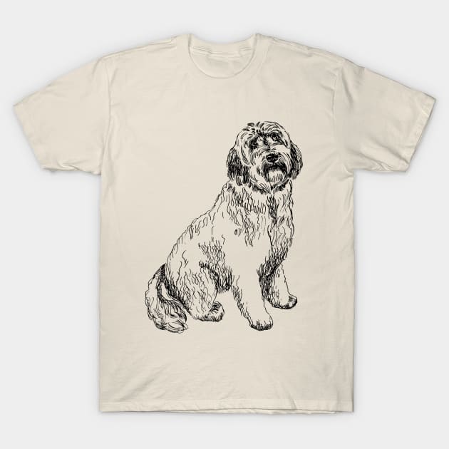 labradoodle portrait T-Shirt by VicaVeresk